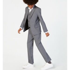 Calvin Klein gray boys 4 piece suit